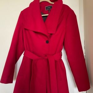 Red Mid length Le Chateau wool coat L